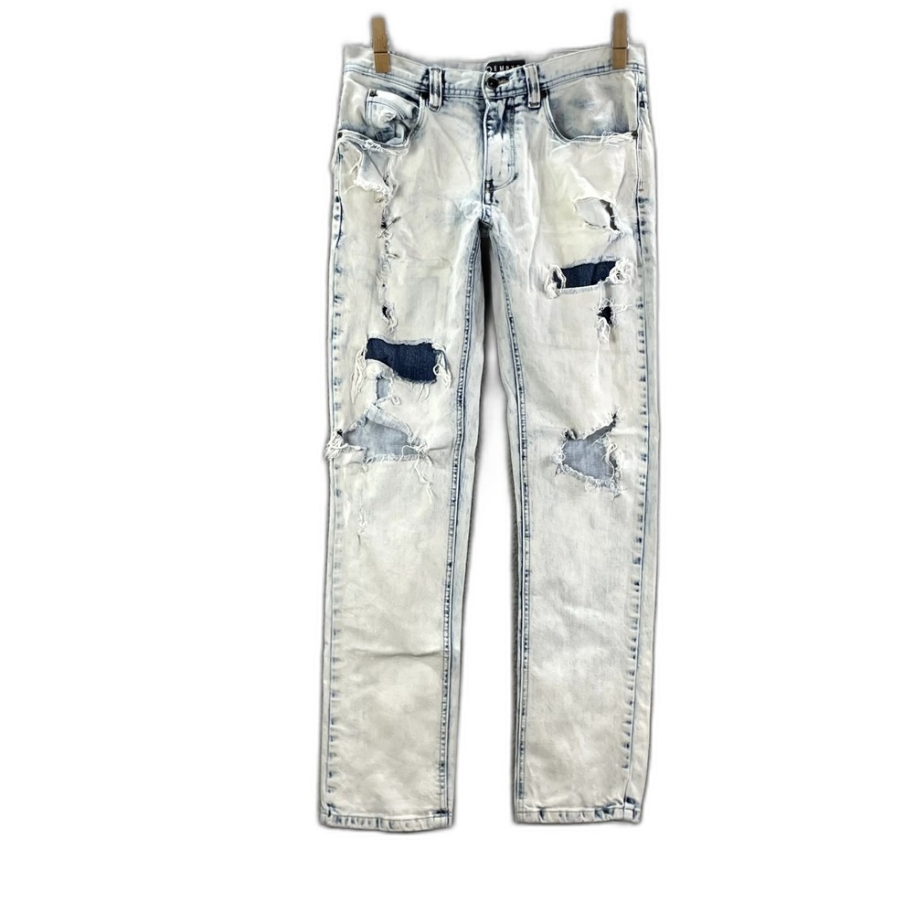 Empyre Jeans Men 32x30.5* Denim Faded Distressed Straight Leg Streetwear Classic